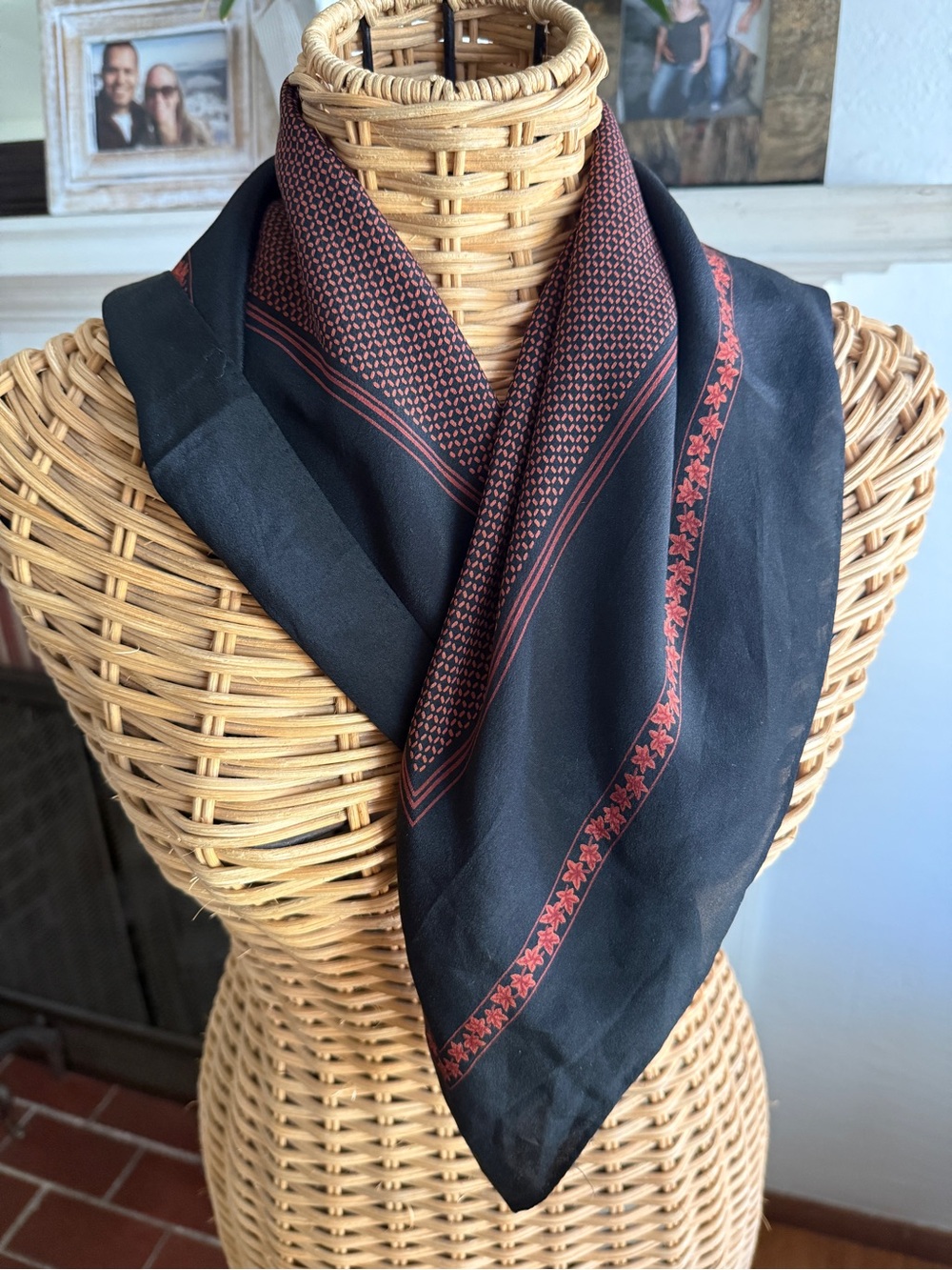 Jean Louis Scherrer vintage silk France scarf